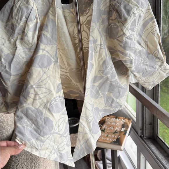 Farm Rio linen cropped top - Picture 5 of 12